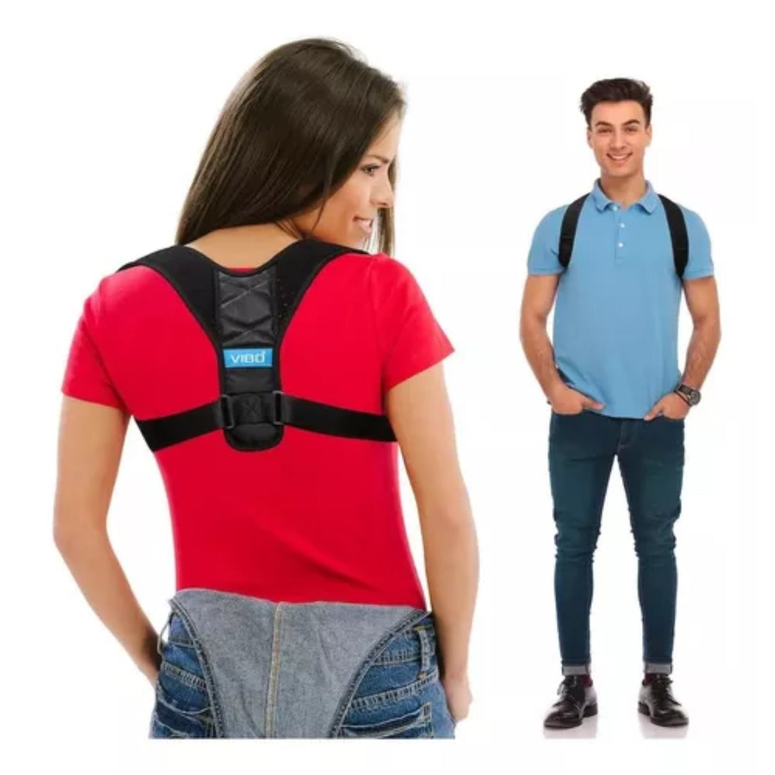 Faja Espalda Corrector Postura Soporte Clavicula Unisex Negra - Fitness - Homesale | HS - COPOUSX