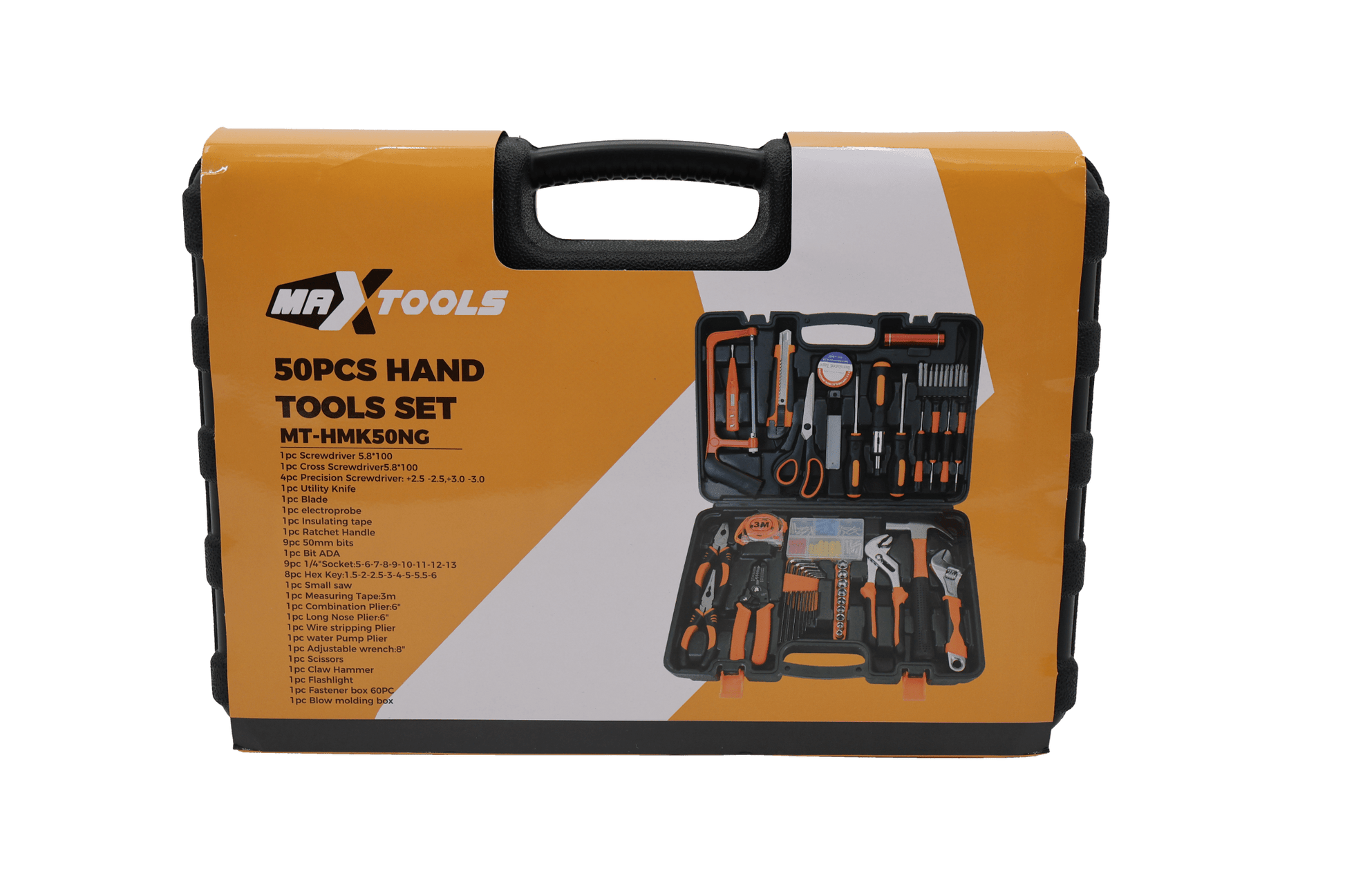 Kit Herramientas Manuales 50 Pzs Maxtools Mt - hmk50ng Estuche - Herramientas - Max Tools | MT - HMK50NG
