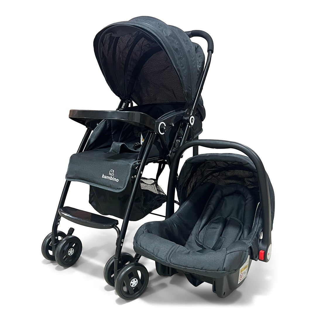 Coche Bebe Paseador Travelsystem Silla 3en1 Plegable - Coches para Bebes - Bambino | BB-CBTSCN