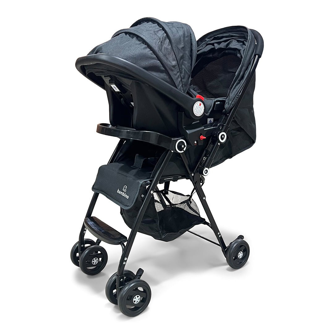 Coche Bebe Paseador Travelsystem Silla 3en1 Plegable - Coches para Bebes - Bambino | BB-CBTSCN