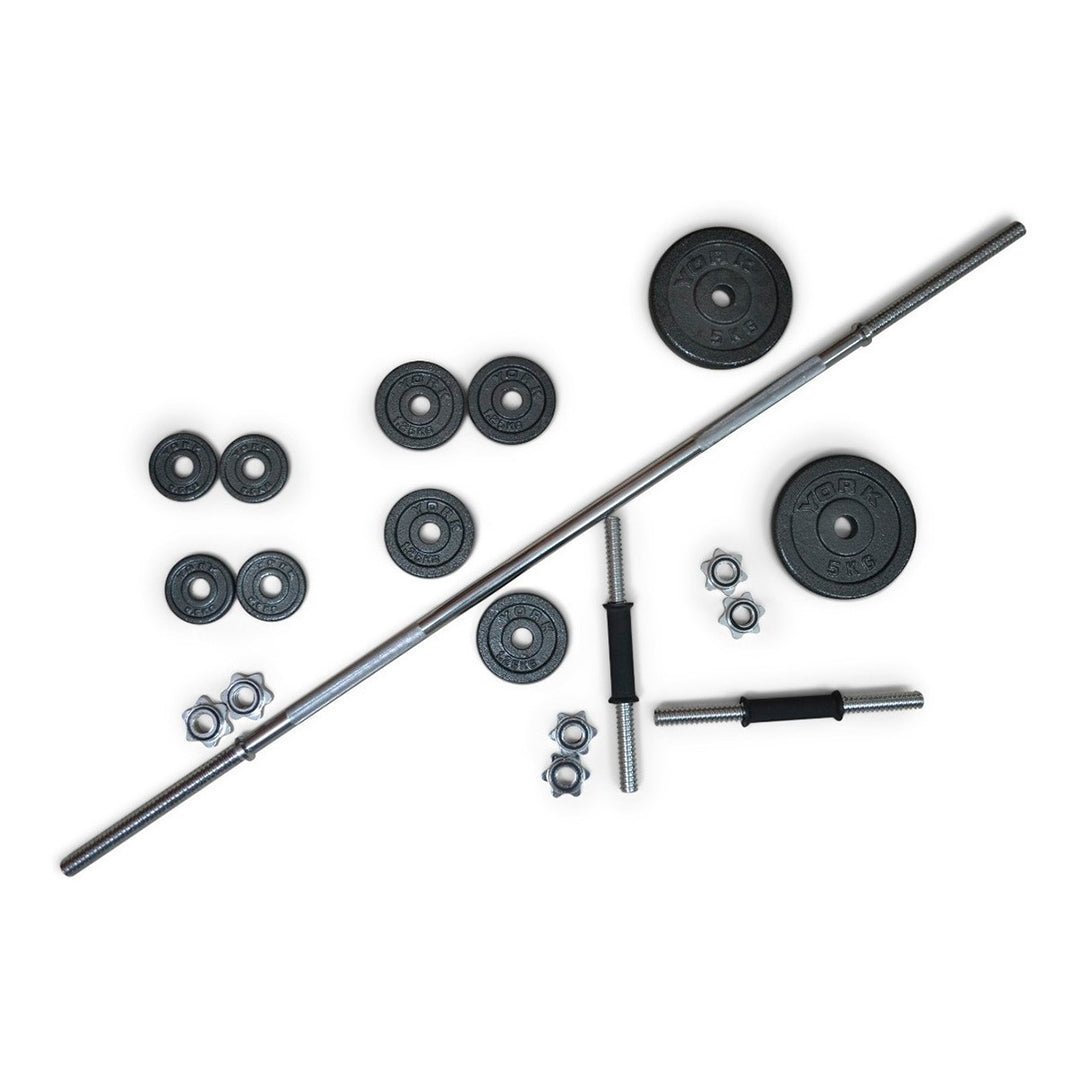 Kit de Pesas Barra Recta 57 lbs - Fitness - Homesale | HS-PEKBRGR