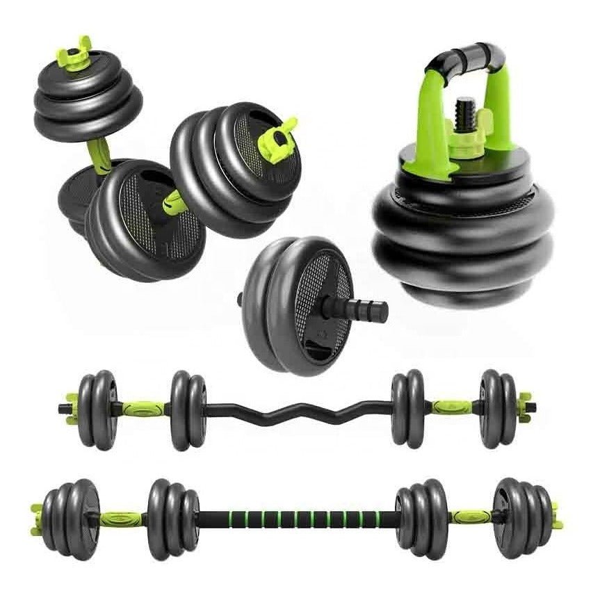 Kit Pesas Termoforradas 40kg + Pesa Rusa - Fitness - Homesale | HS-PEK40BN