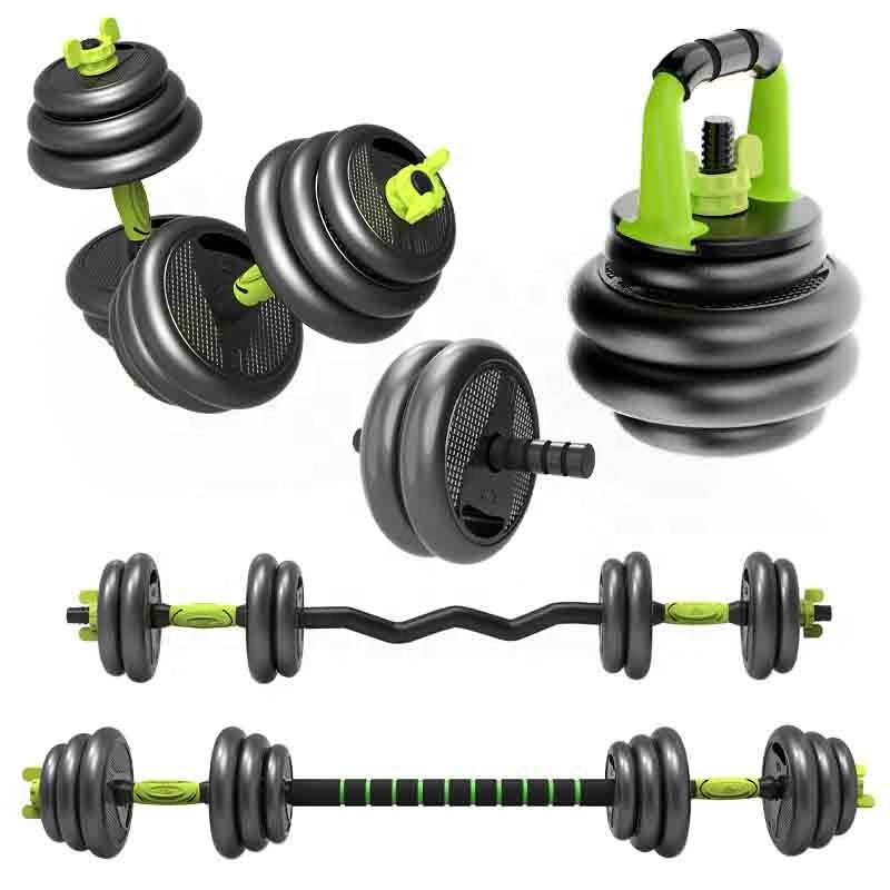 Kit Pesas Termoforradas 20kg + Pesa Rusa - Fitness - Homesale | HS-PEK20BN