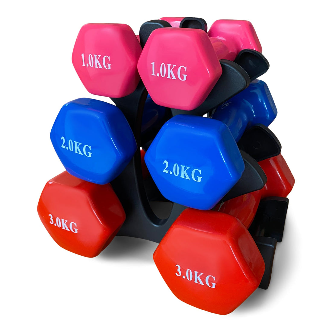 Set De Mancuernas en Vinilo - Fitness - Homesale | HS-PEMV123