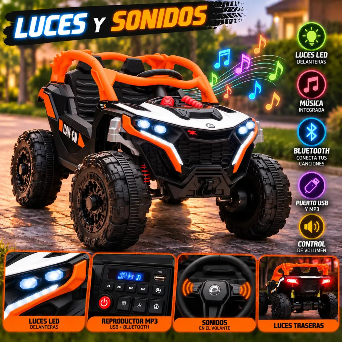 Montable eléctrico BUGGY 4X4