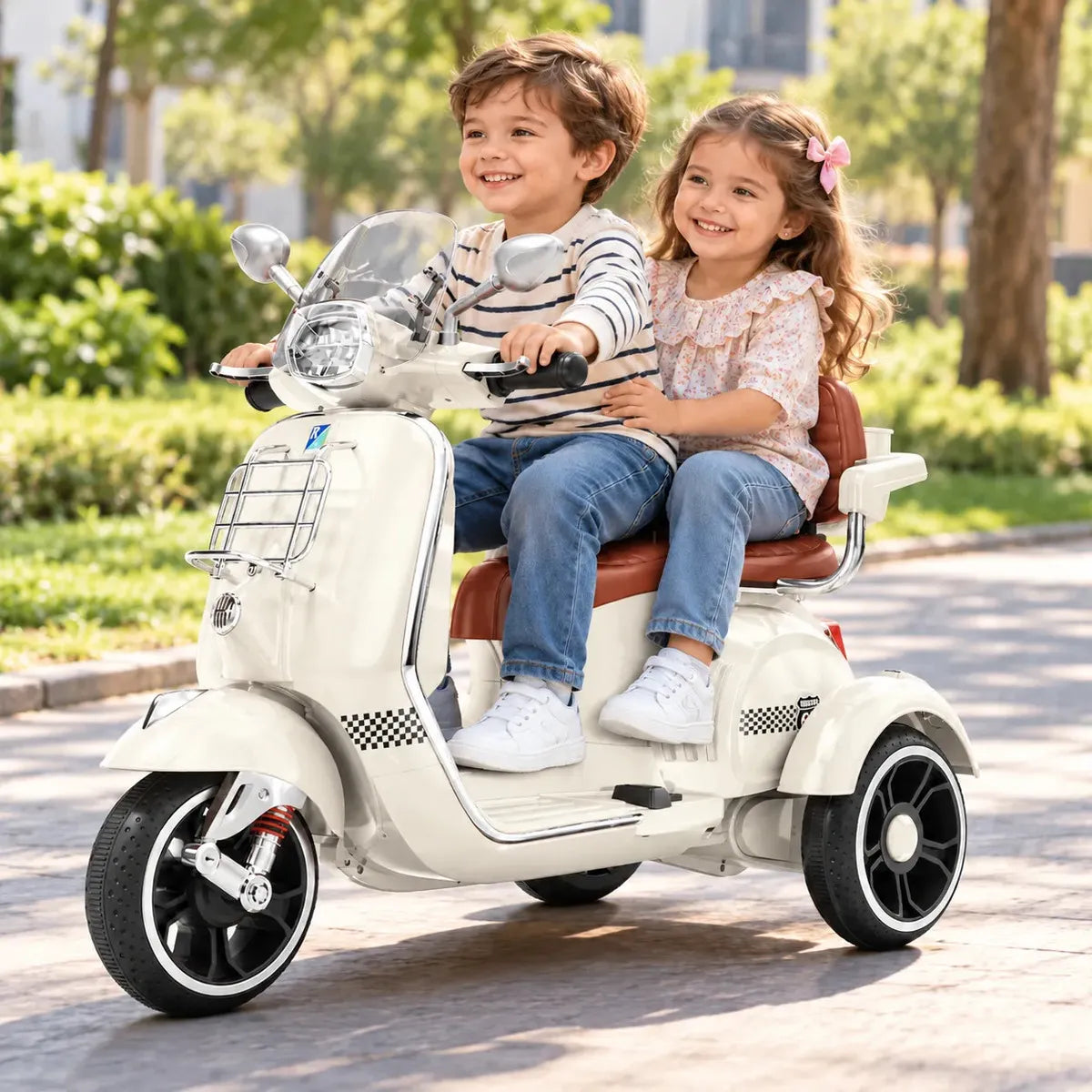 Montable Eléctrico Roadmaster Tipo Vespa Doble Silla