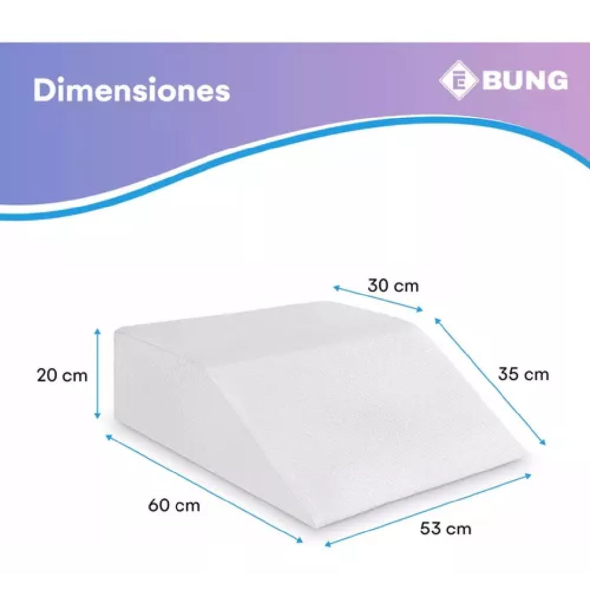 Almohada Apoyo Elevacion Piernas Ortopedica Viscoelastica - Homesale | HS - ALTRBL