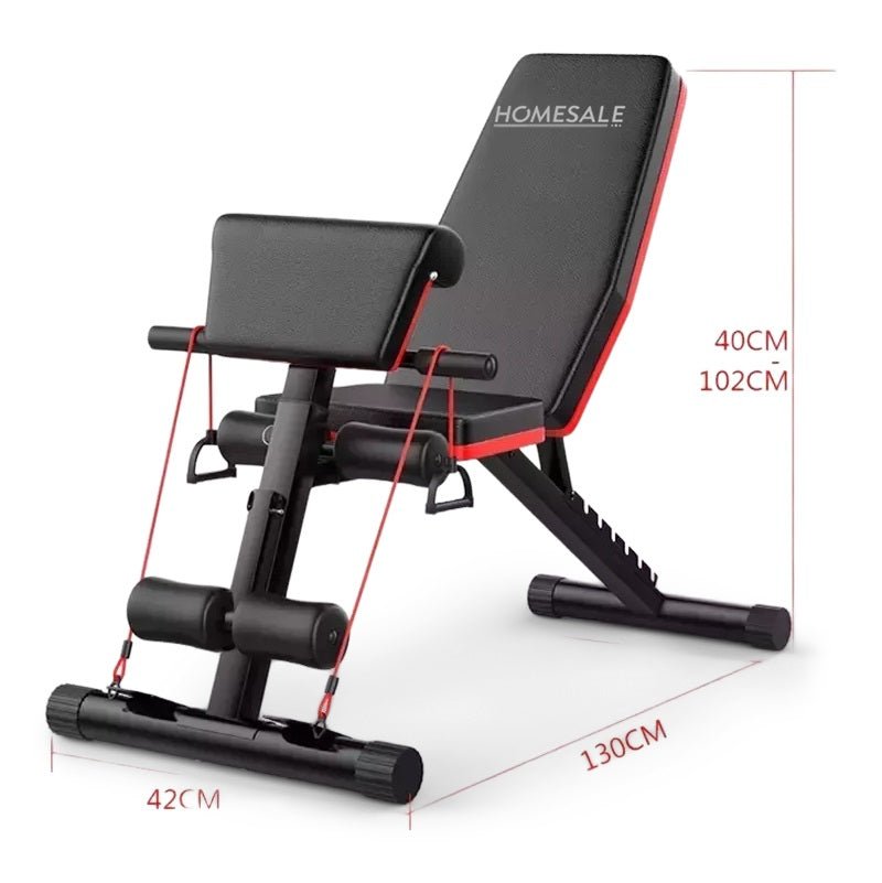 Banco de Pesas Ejercicio Múltiple HOMESALE + Ligas elasticas - Fitness - Homesale | HS - BPPSNR