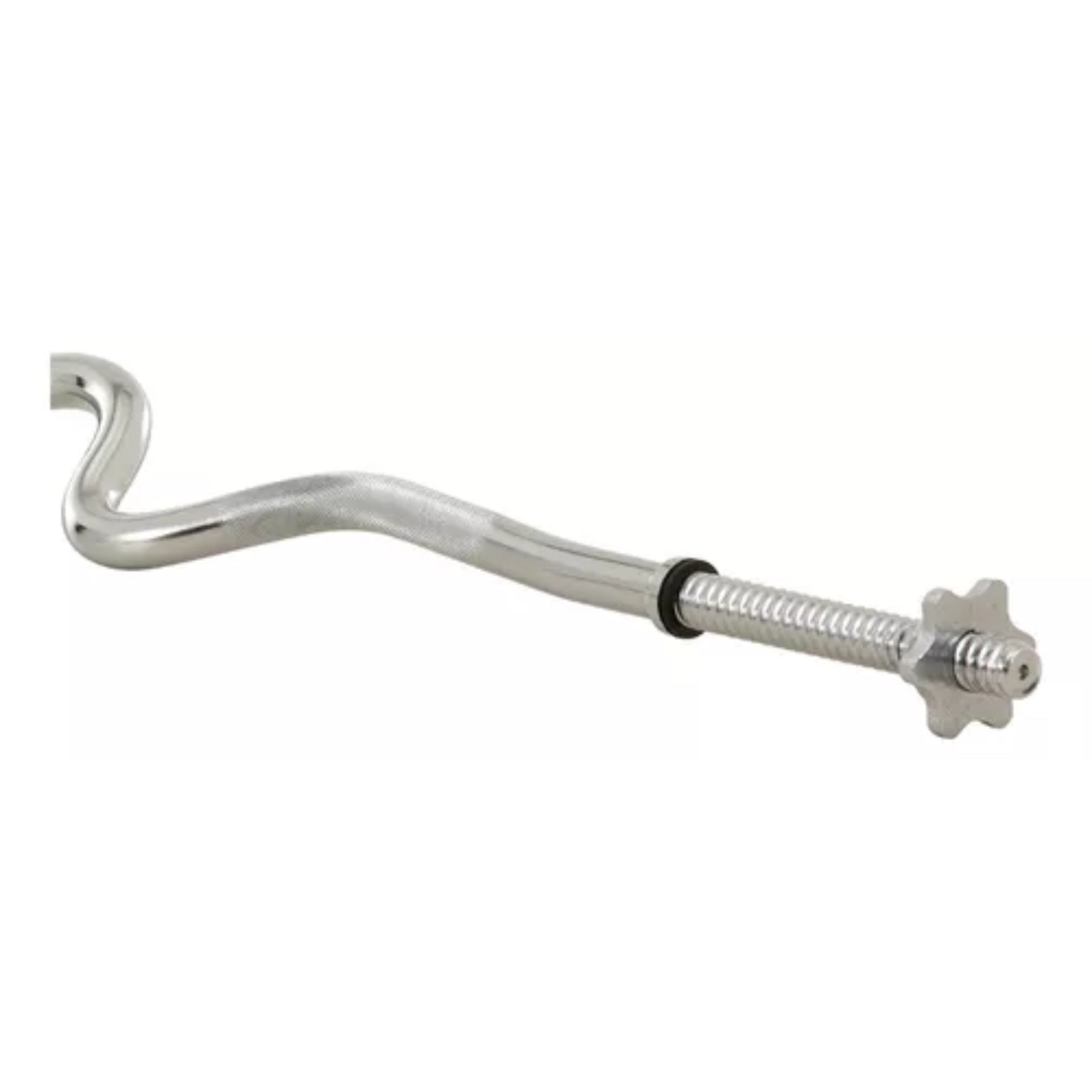 Barra Curva 120cm Para Pesas De Disco Estandar Acero Cromada - Fitness - Homesale | HS - PEKBC