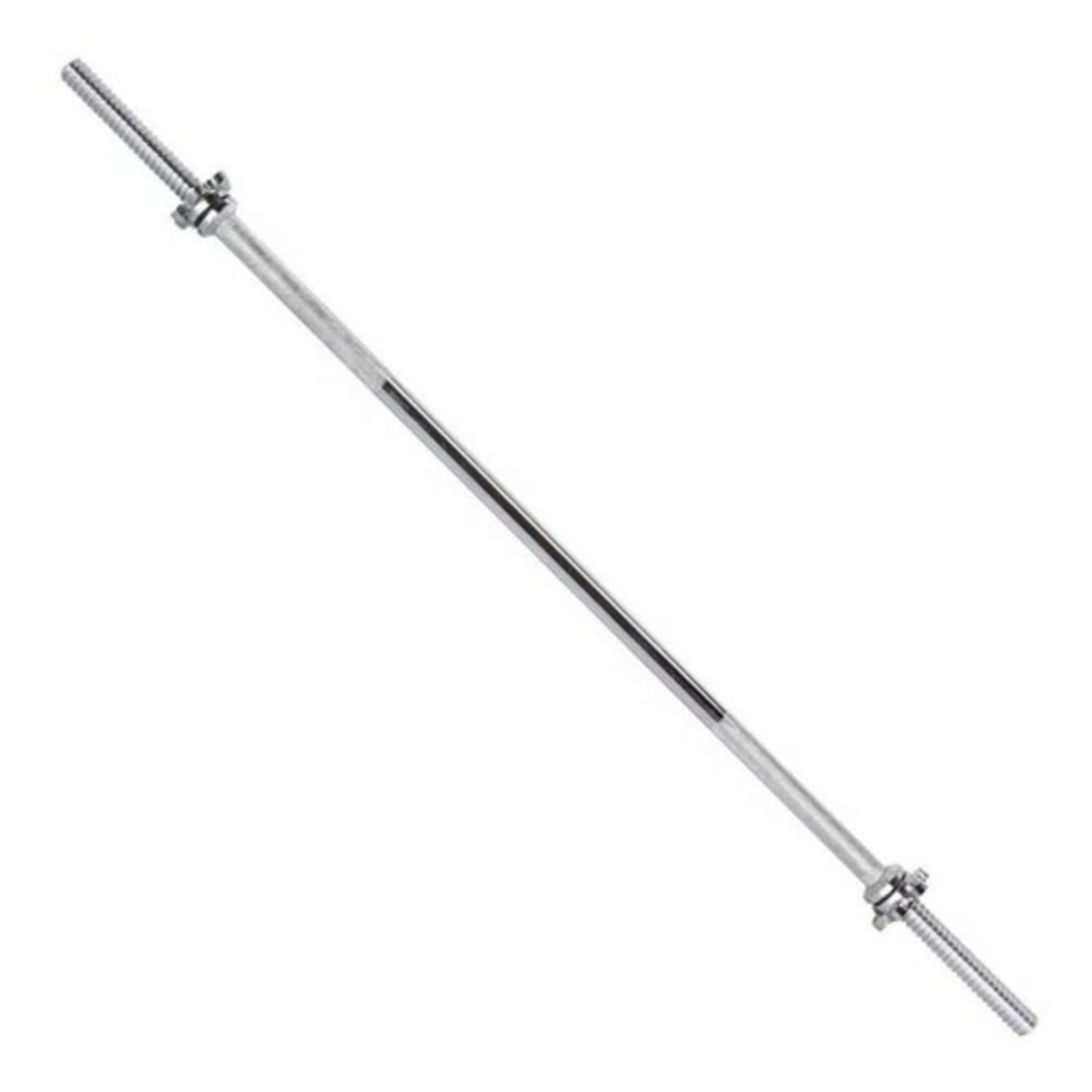Barra Recta 120cm Para Pesas De Disco Estandar Acero Cromada - Fitness - Homesale | HS - PEKBR