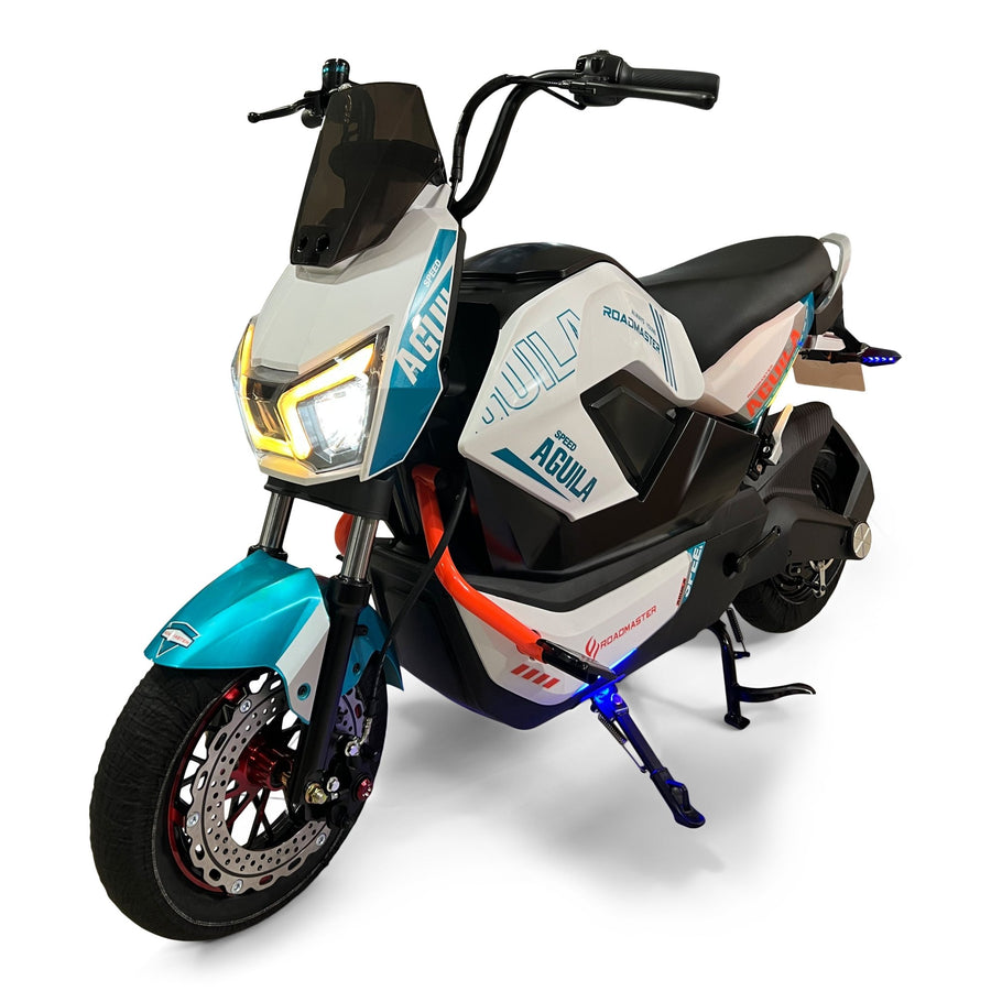 Bicicleta Eléctrica Roadmaster Águila Ninja 72V Blanco Verde