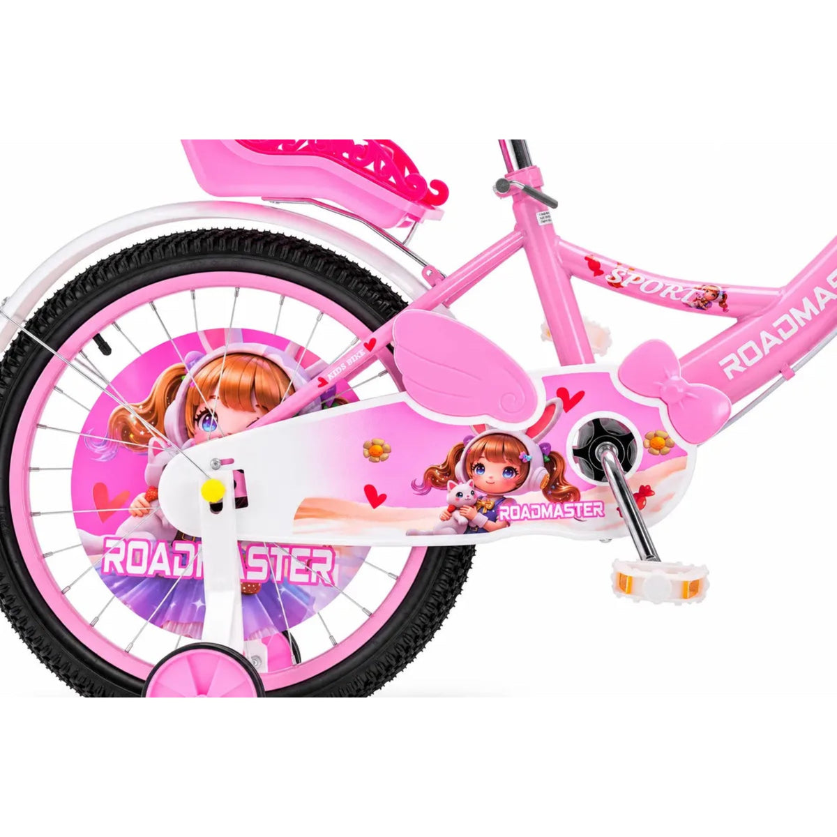 Bicicleta Infantil Roadmaster Rin 20 para Niña con Canasto y Ruedas de Apoyo - Bicicletas - Roadmaster | HS-BIR20P