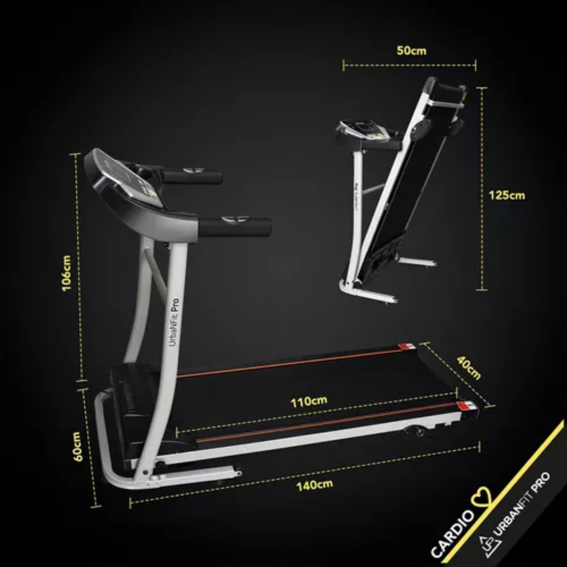 Caminadora Eléctrica Urbanfit Pro Gold 8000 110v Color Negro - Fitness - Homesale | HS - CAUFP8000G