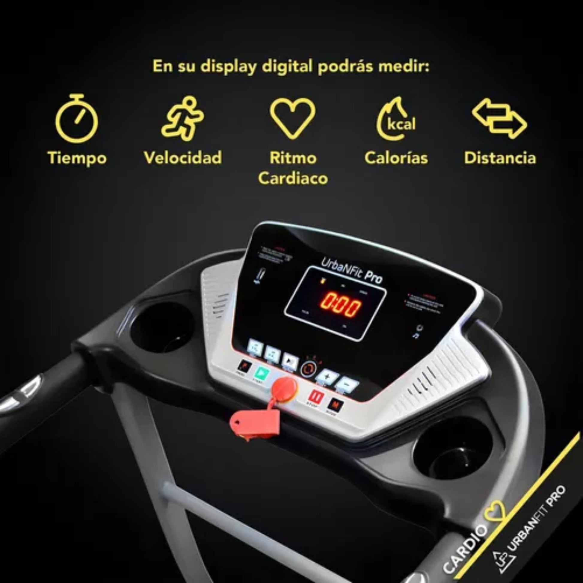 Caminadora Eléctrica Urbanfit Pro Gold 8000 110v Color Negro - Fitness - Homesale | HS - CAUFP8000G