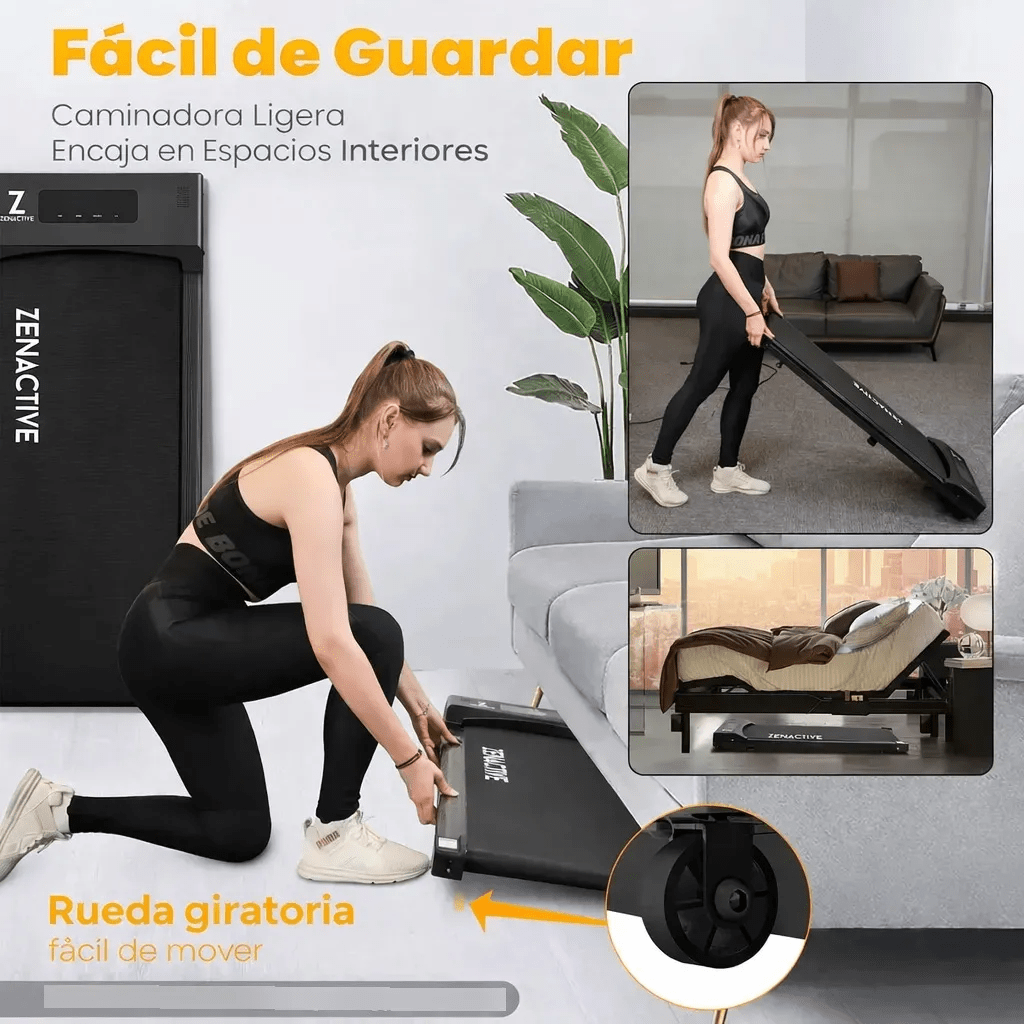 Caminadora Eléctrica Walkingpad Controlremoto Facil Guardado Negro 110v - Fitness - Homesaleco | HS-CAZNBK