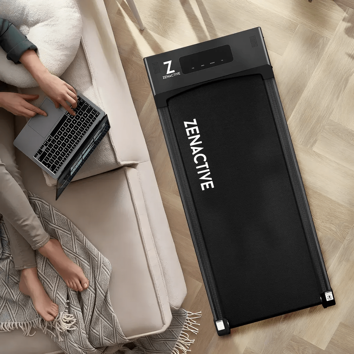 Caminadora Eléctrica Walkingpad Controlremoto Facil Guardado Negro 110v - Fitness - Homesaleco | HS-CAZNBK