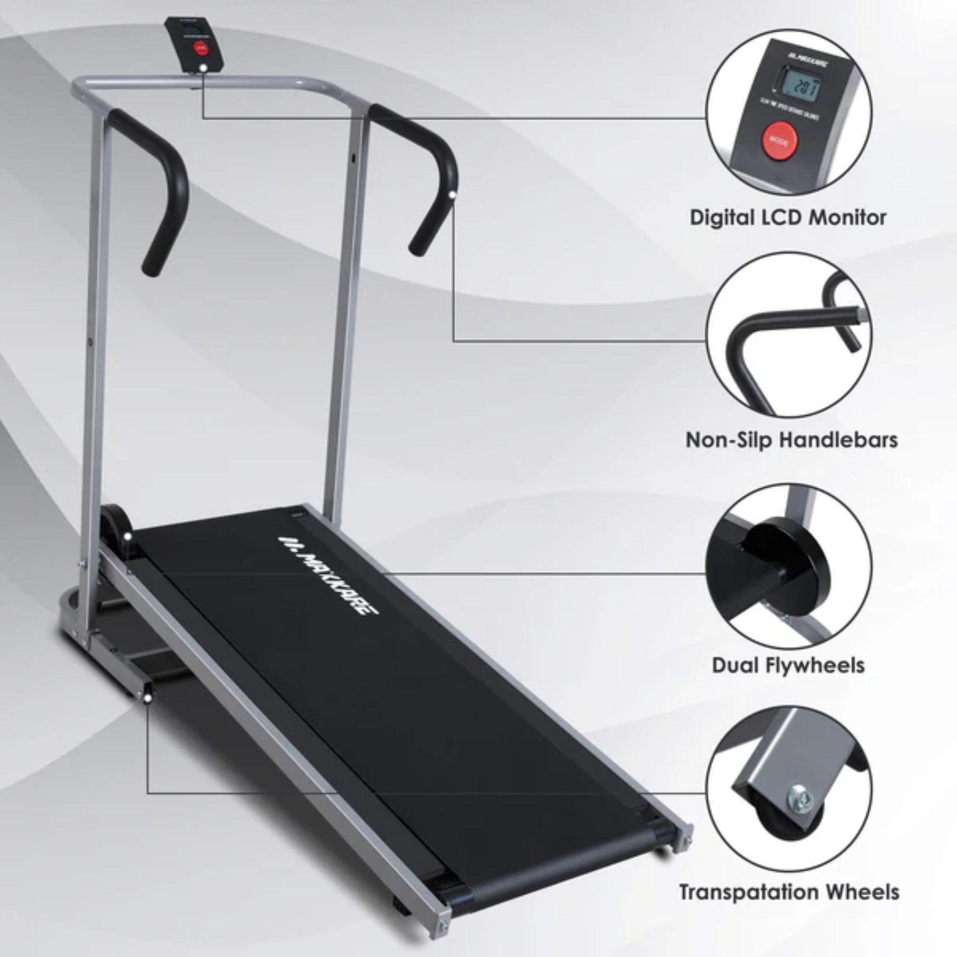 Caminadora Manual Marca Maxkare Con 7.6° Grados De Inclinación - Fitness - Homesale | HS - CAMEPLEMK