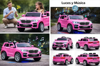 Camioneta Electrica Infantil Tipo Bmw Rosada Luces Y Sonido Rosa - Juguetería - Homesaleco | HS-VEMCABMWPK