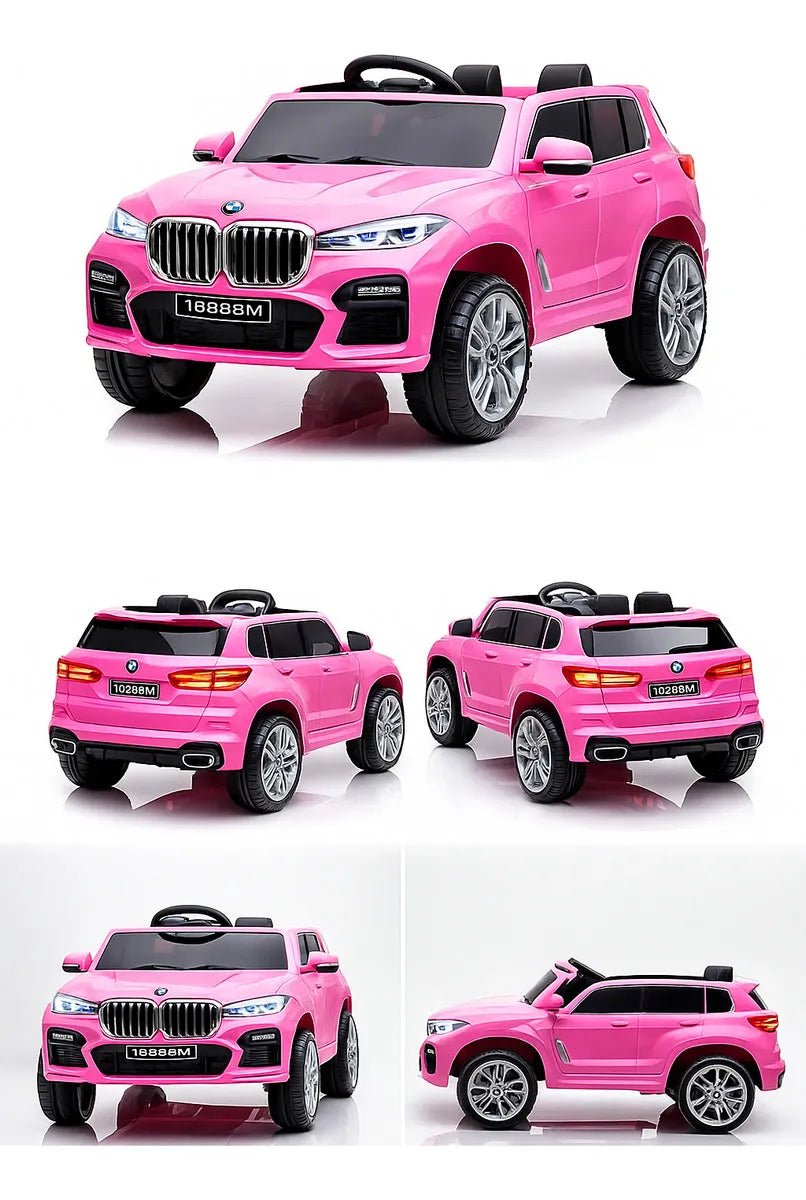 Camioneta Electrica Infantil Tipo Bmw Rosada Luces Y Sonido Rosa - Juguetería - Homesaleco | HS-VEMCABMWPK