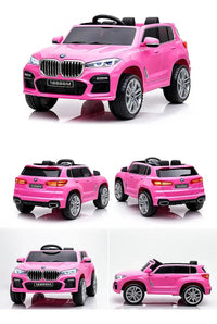 Camioneta Electrica Infantil Tipo Bmw Rosada Luces Y Sonido Rosa - Juguetería - Homesaleco | HS-VEMCABMWPK