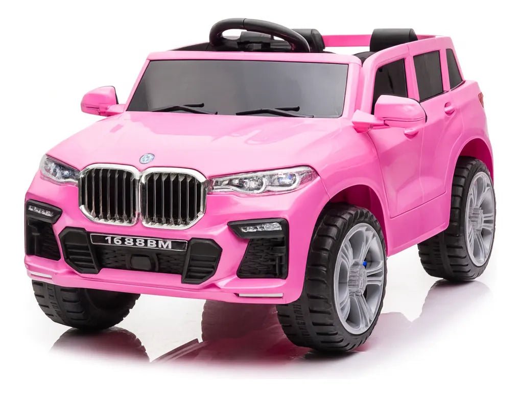 Camioneta Electrica Infantil Tipo Bmw Rosada Luces Y Sonido Rosa - Juguetería - Homesaleco | HS-VEMCABMWPK