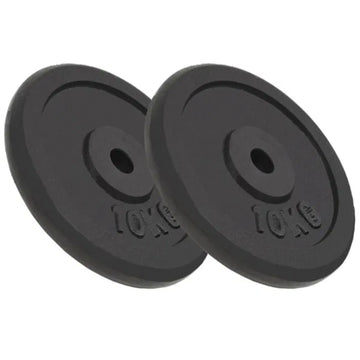 Combo de 2 Discos de Pesas de 10 kg en Hierro Fundido – Resistencia y Calidad para tu Entrenamiento - Fitness - Homesale | HS - DSPE10KGTM