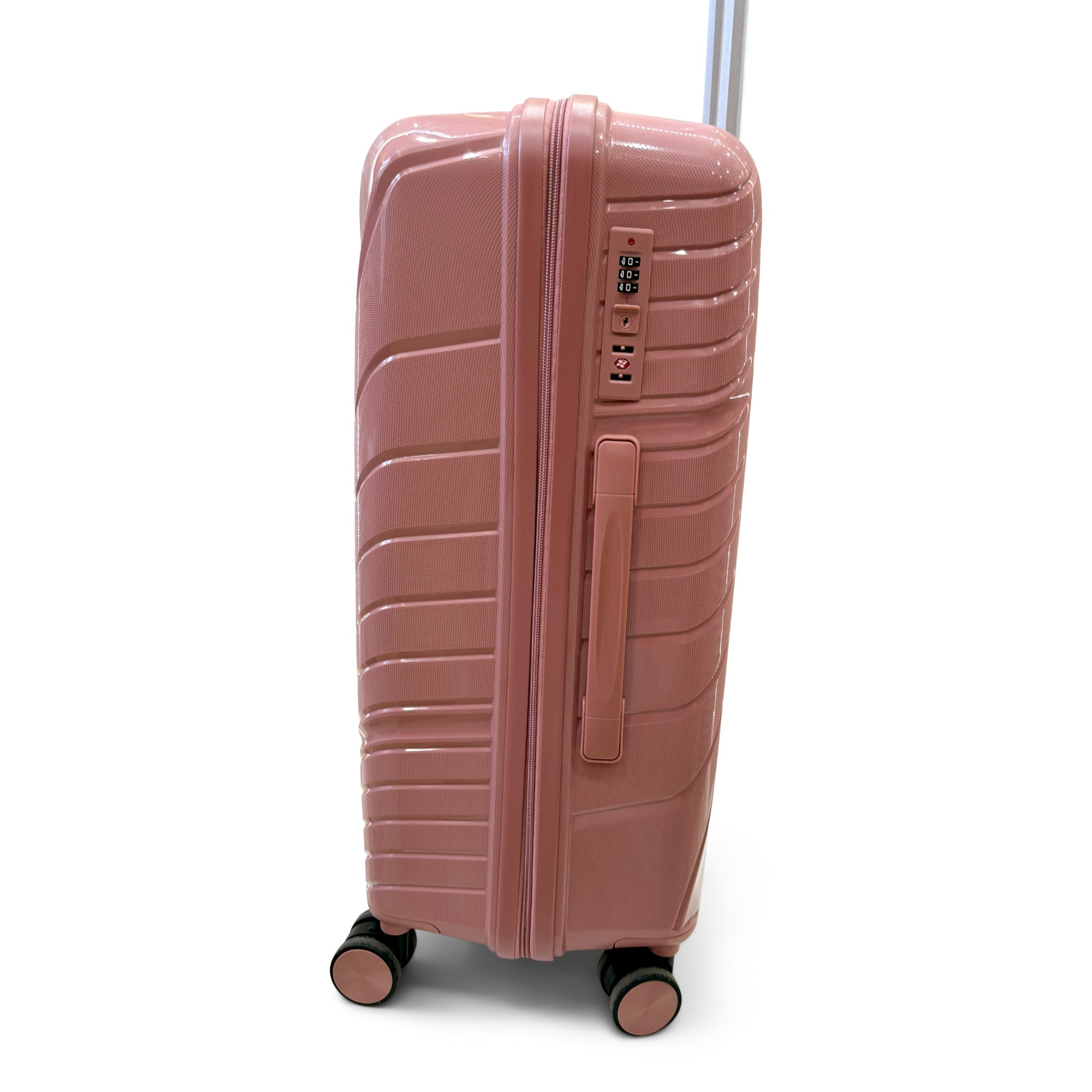 Combo de Maletas de Viaje Travel System 5 Tamaños Seguro TSA Rosado - Maletas de Viaje - Travel System | TS - MVM6886CR