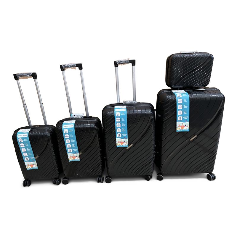 Combo de Maletas de Viaje Travel System 5 Tamaños Seguro TSA Rosado - Maletas de Viaje - Travel System | TS - MVM6886CN