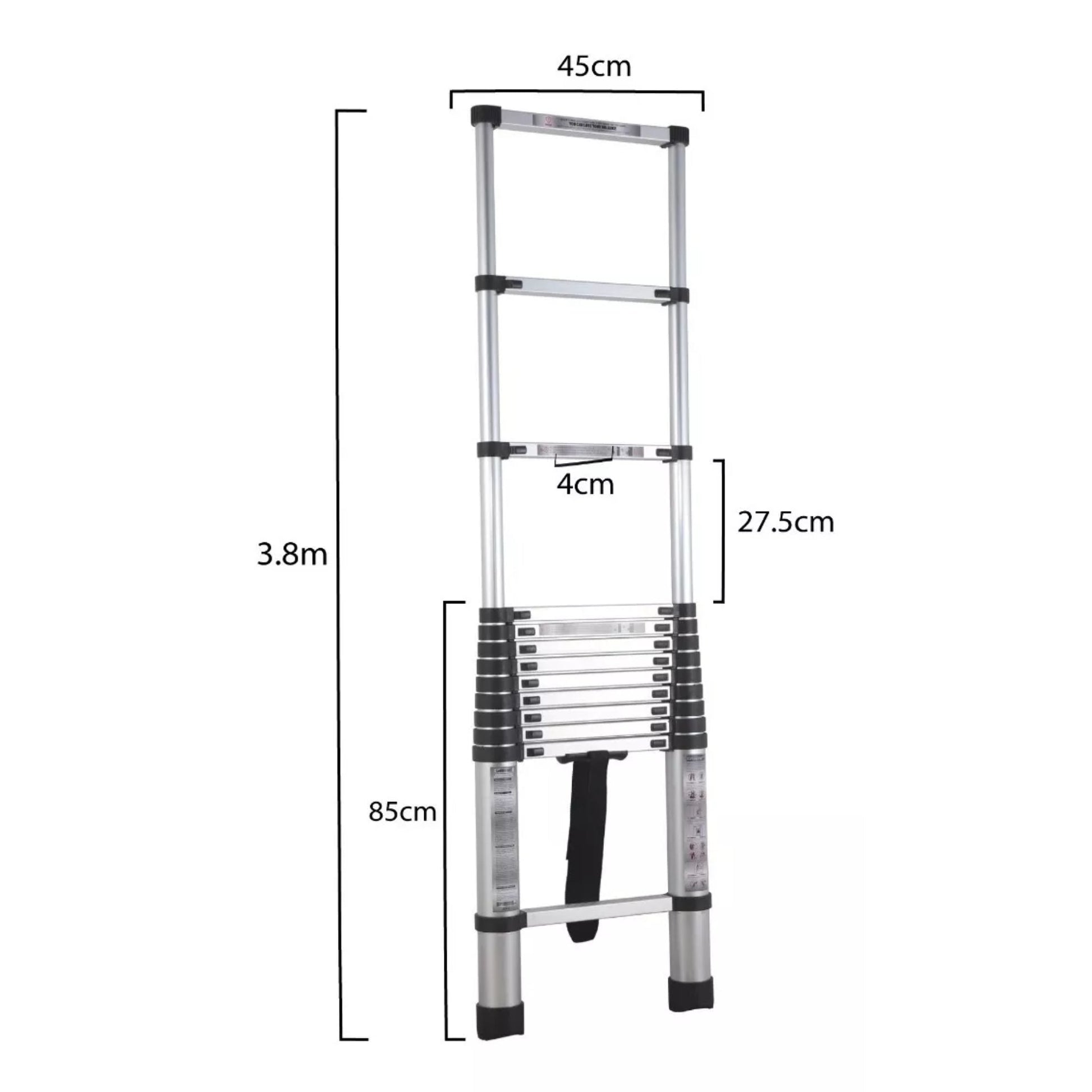 Escalera Telescópica Aluminio Maxtool Mt - toeste 13 Escalone - Herramientas - Max Tools | MT - TOESTE