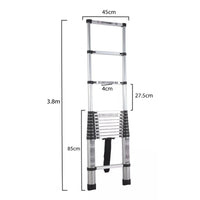 Escalera Telescópica Aluminio Maxtool Mt - toeste 13 Escalone - Herramientas - Max Tools | MT - TOESTE