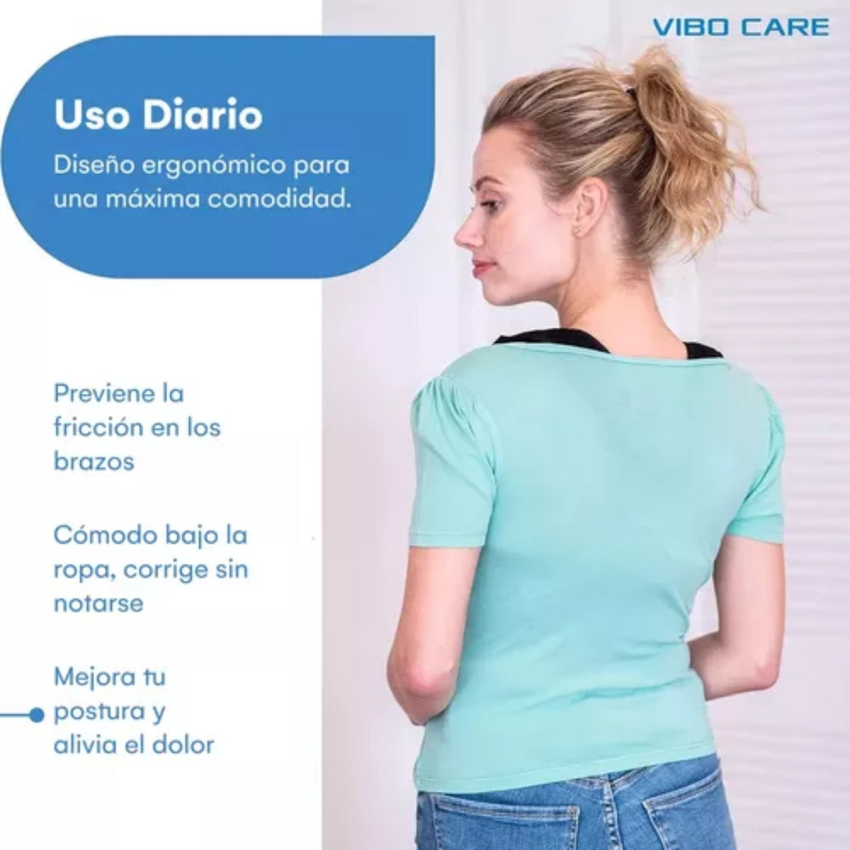 Faja Espalda Corrector Postura Soporte Clavicula Unisex Negra - Fitness - Homesale | HS - COPOUSX