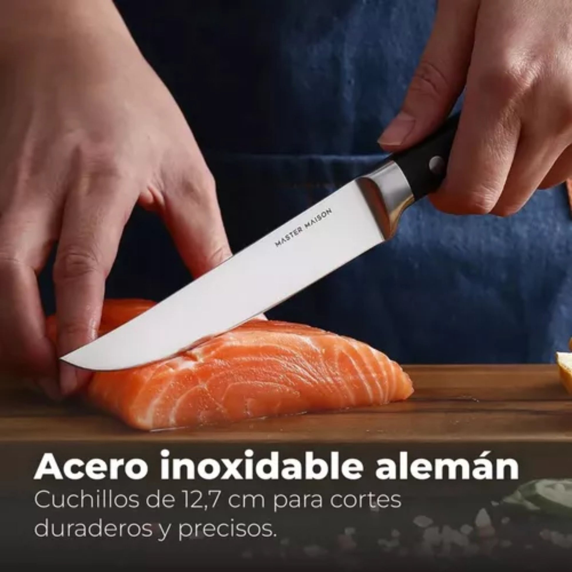 Juego 6 Cuchillos Alemanes Acero Inoxidable Cocina Carne - Homesale | HS - KCUNE