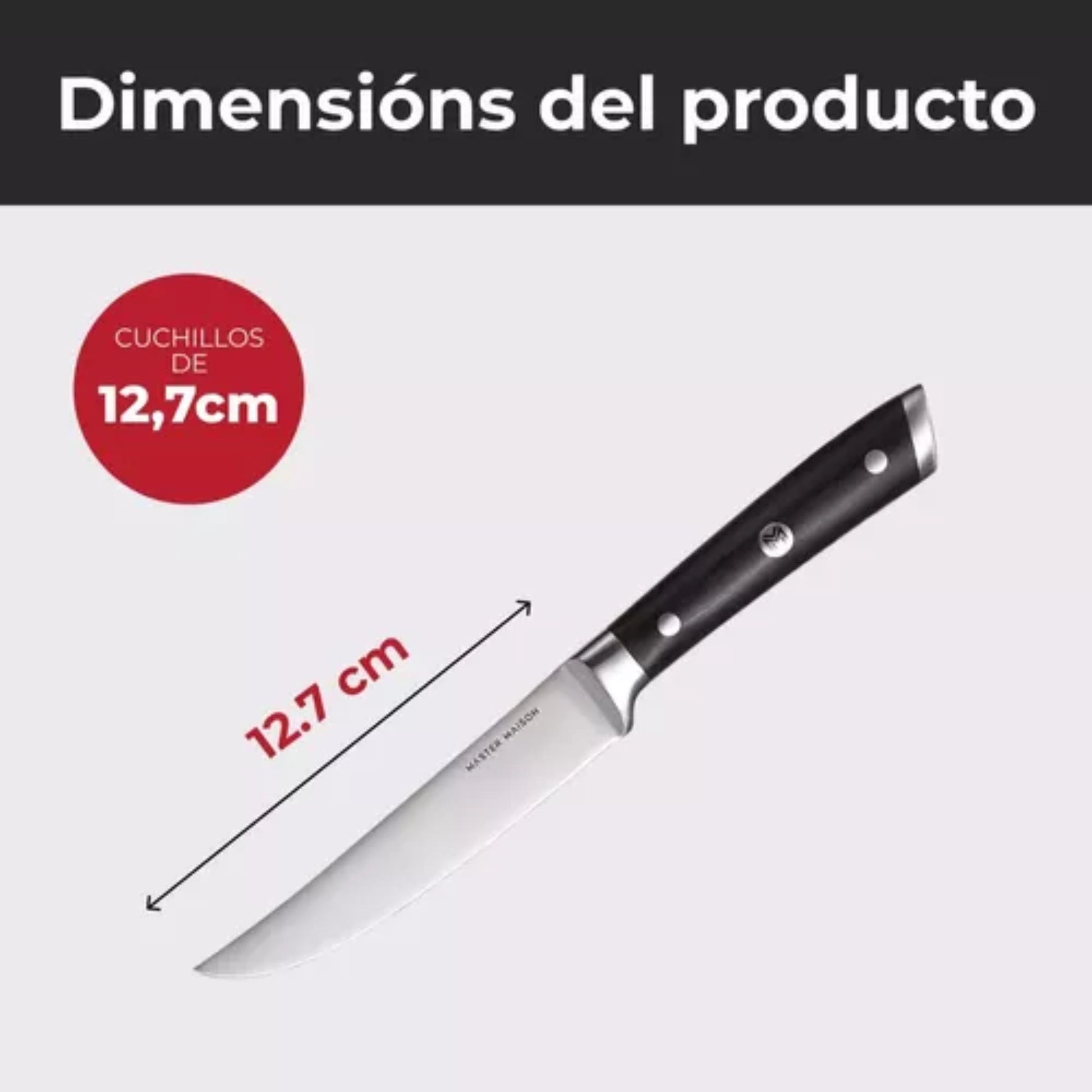 Juego 6 Cuchillos Alemanes Acero Inoxidable Cocina Carne - Homesale | HS - KCUNE
