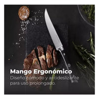 Juego 6 Cuchillos Alemanes Acero Inoxidable Cocina Carne - Homesale | HS - KCUNE