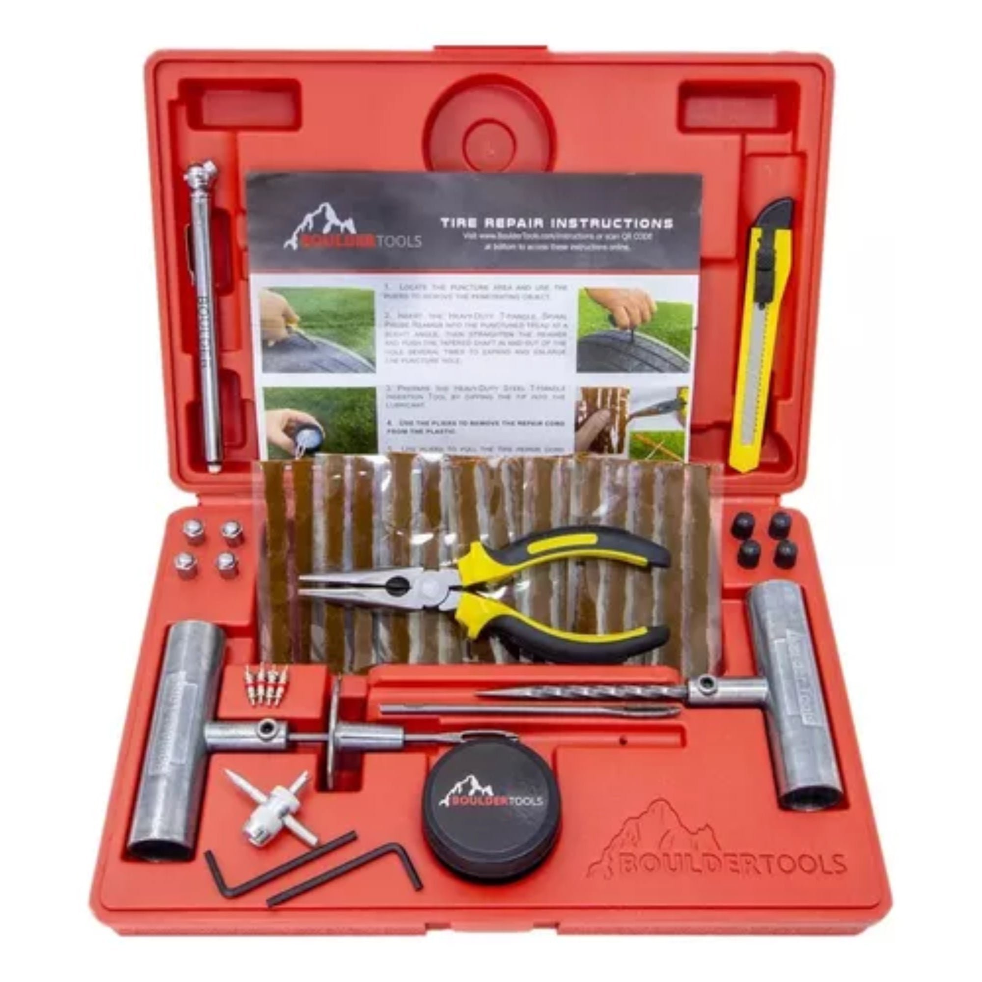 Kit Herramientas Reparación Mantenimiento Llantas 56 Piezas - Herramientas - Roadmaster | HS - HMKRL56PCZ