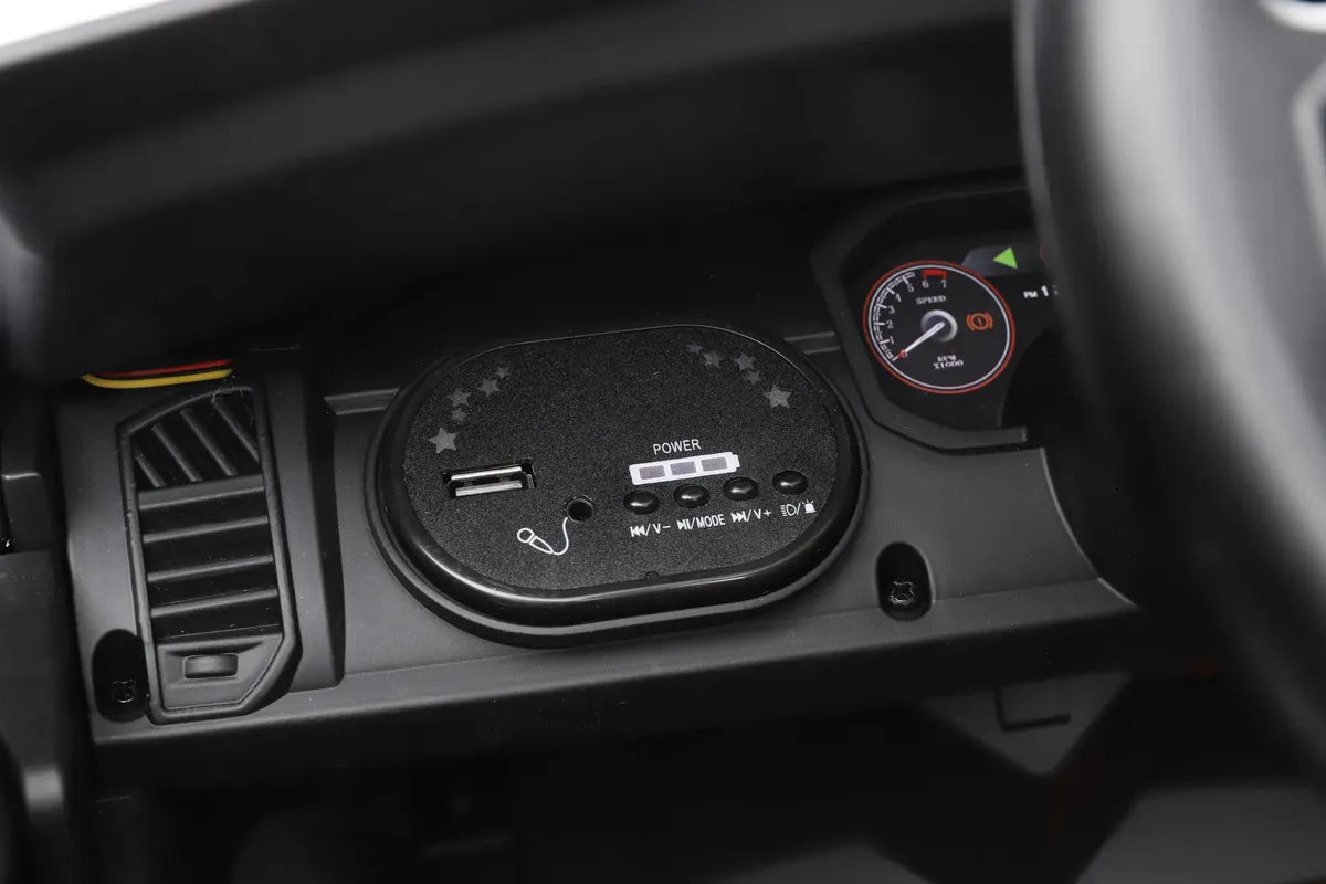 Montable Eléctrico Infantil Camioneta Policía 4x4 con Luces, Bluetooth y Control Parental - Montable - Homesaleco | HS-VEMCAMPOCN