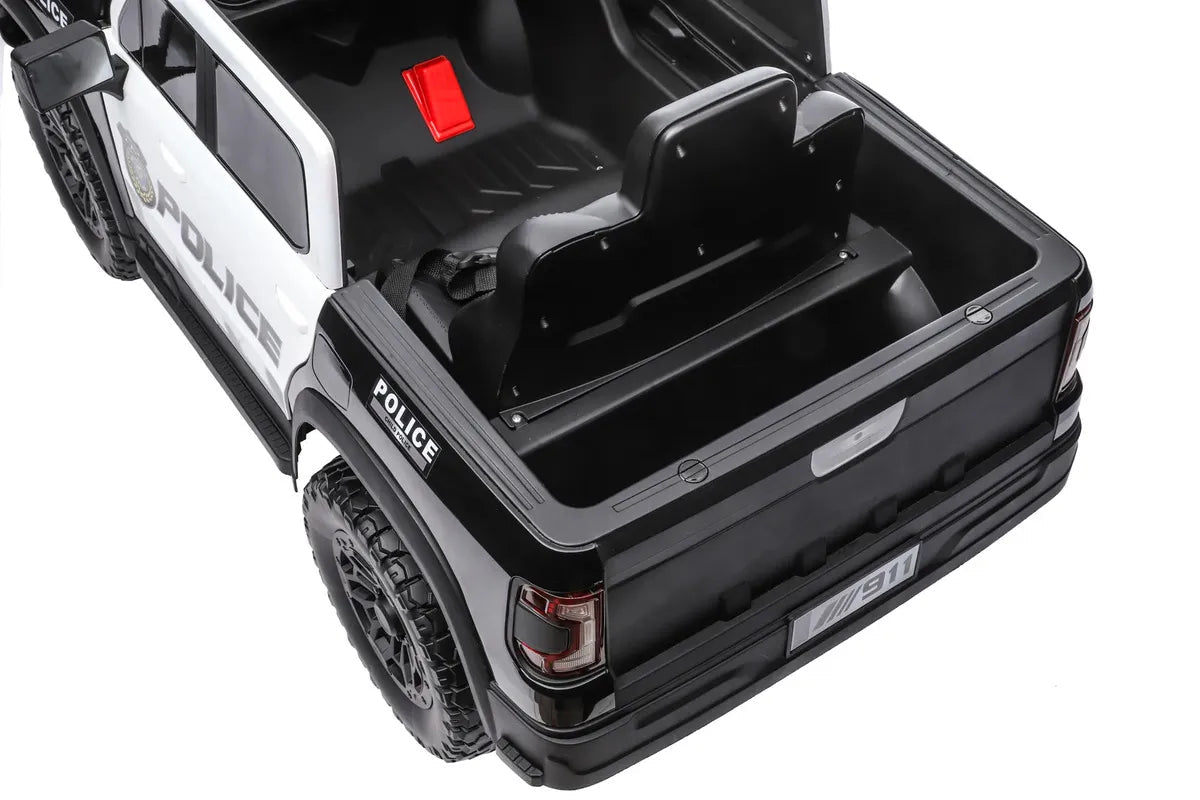 Montable Eléctrico Infantil Camioneta Policía 4x4 con Luces, Bluetooth y Control Parental - Montable - Homesaleco | HS-VEMCAMPOCN