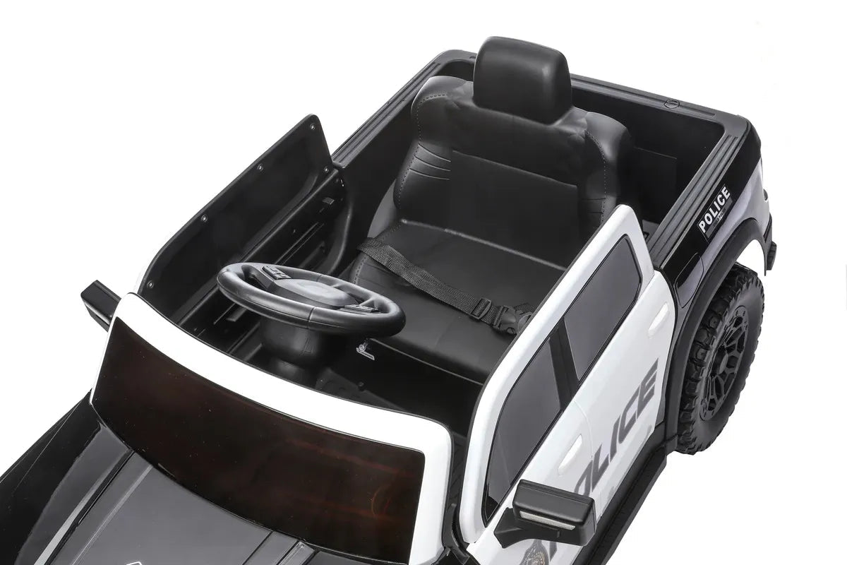 Montable Eléctrico Infantil Camioneta Policía 4x4 con Luces, Bluetooth y Control Parental - Montable - Homesaleco | HS-VEMCAMPOCN