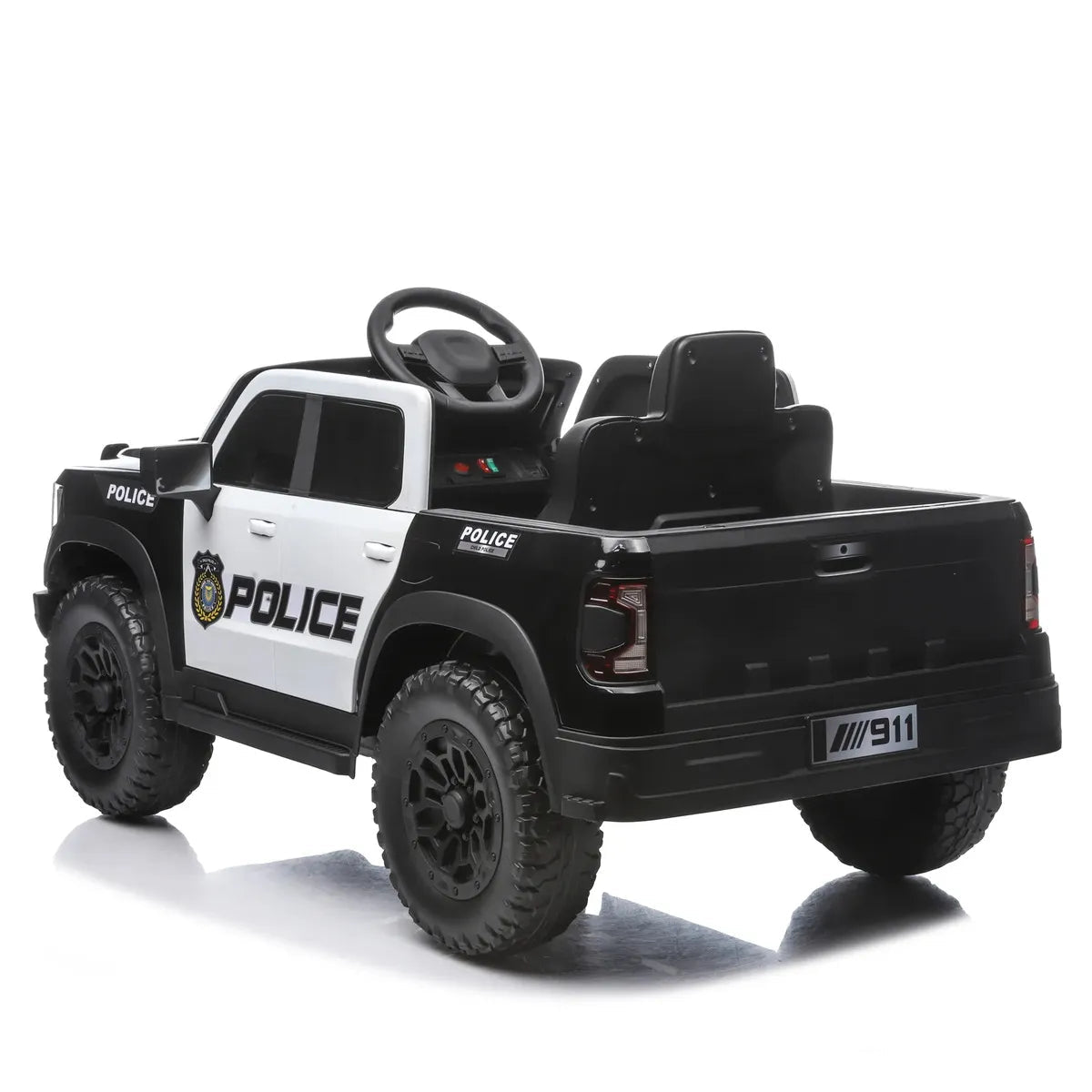 Montable Eléctrico Infantil Camioneta Policía 4x4 con Luces, Bluetooth y Control Parental - Montable - Homesaleco | HS-VEMCAMPOCN