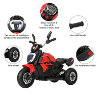 Moto Eléctrica De 3 ruedas Para Niños Y Niñas 6v Tipo Ducati - Juguetería - Roadmaster | HS - VEMBLJ - 818R