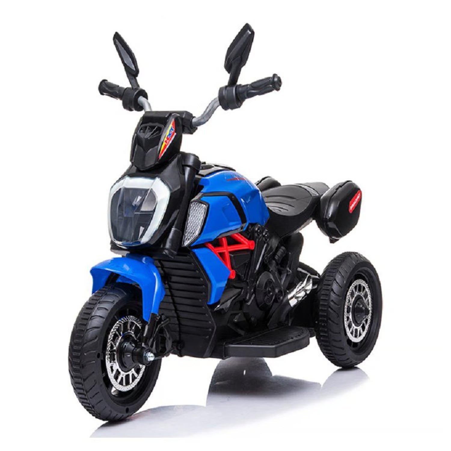 Moto Eléctrica De ruedas Para Niños Y Niñas 6v Tipo Ducati Azul - Main Image