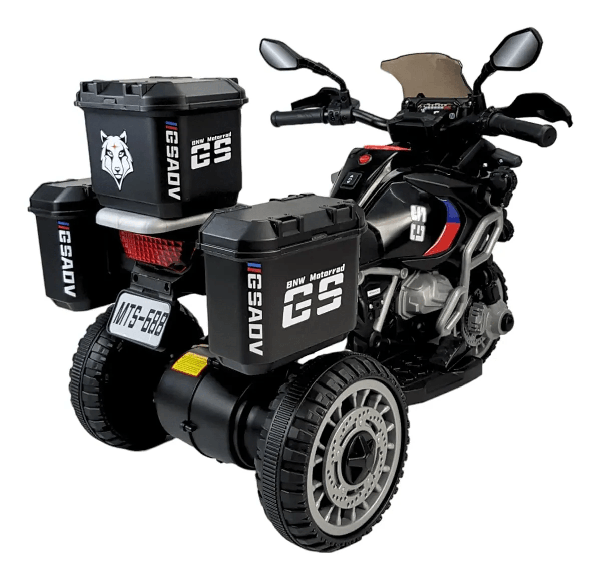 Moto Eléctrica Infantil Adventure 6V – Triciclo Montable con Baúl, Luces LED y Bluetooth (2 a 5 años) - Montable - Roadmaster | HS-VEMGS6VRD