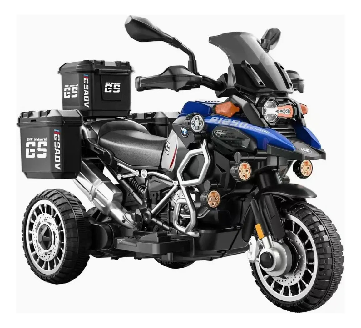 Moto Eléctrica Infantil Adventure 6V – Triciclo Montable con Baúl, Luces LED y Bluetooth (2 a 5 años) - Montable - Roadmaster | HS-VEMGS6VBL