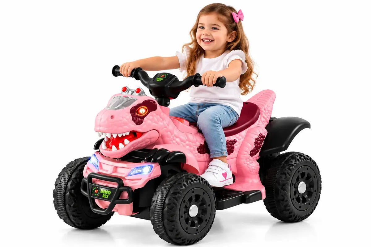Moto Triciclo Eléctrico Montable Roadmaster Dinosaurios para Niños - Montable - Homesaleco | HS-VEDINOR