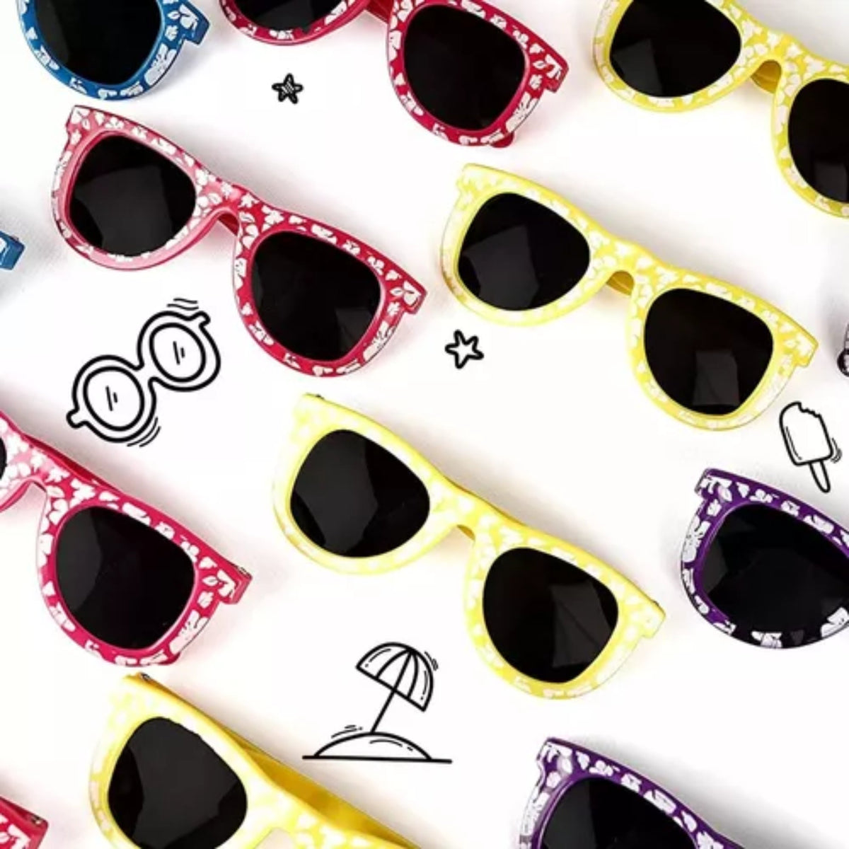 Paquete 25 Gafas De Sol Niños Fiesta Recuerdo Piñata Obsequio Fiestas - Homesale | HS - GAMC25
