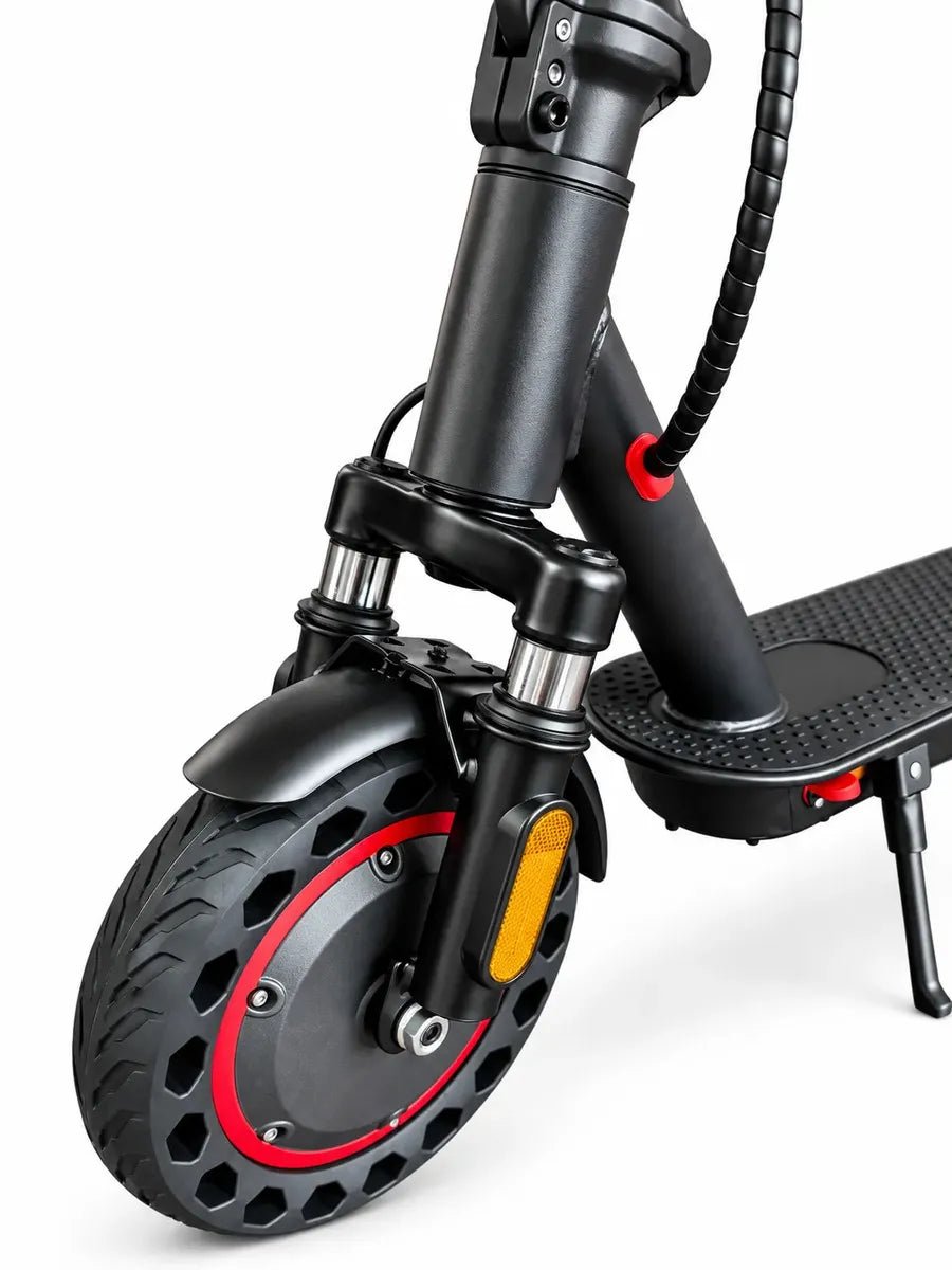 Patineta Scooter Electrica Marca: Roadmaster Modelo: M4 PRO 500 Watts Llantas de 10" Vel 30 km/H Autonomia 22 km Suspension Delantera Freno de Disco Trasero Bluetooth para Conectarse Con APP y Luces - Patinetas Eléctricas - Roadmaster | HS-SCRM350W