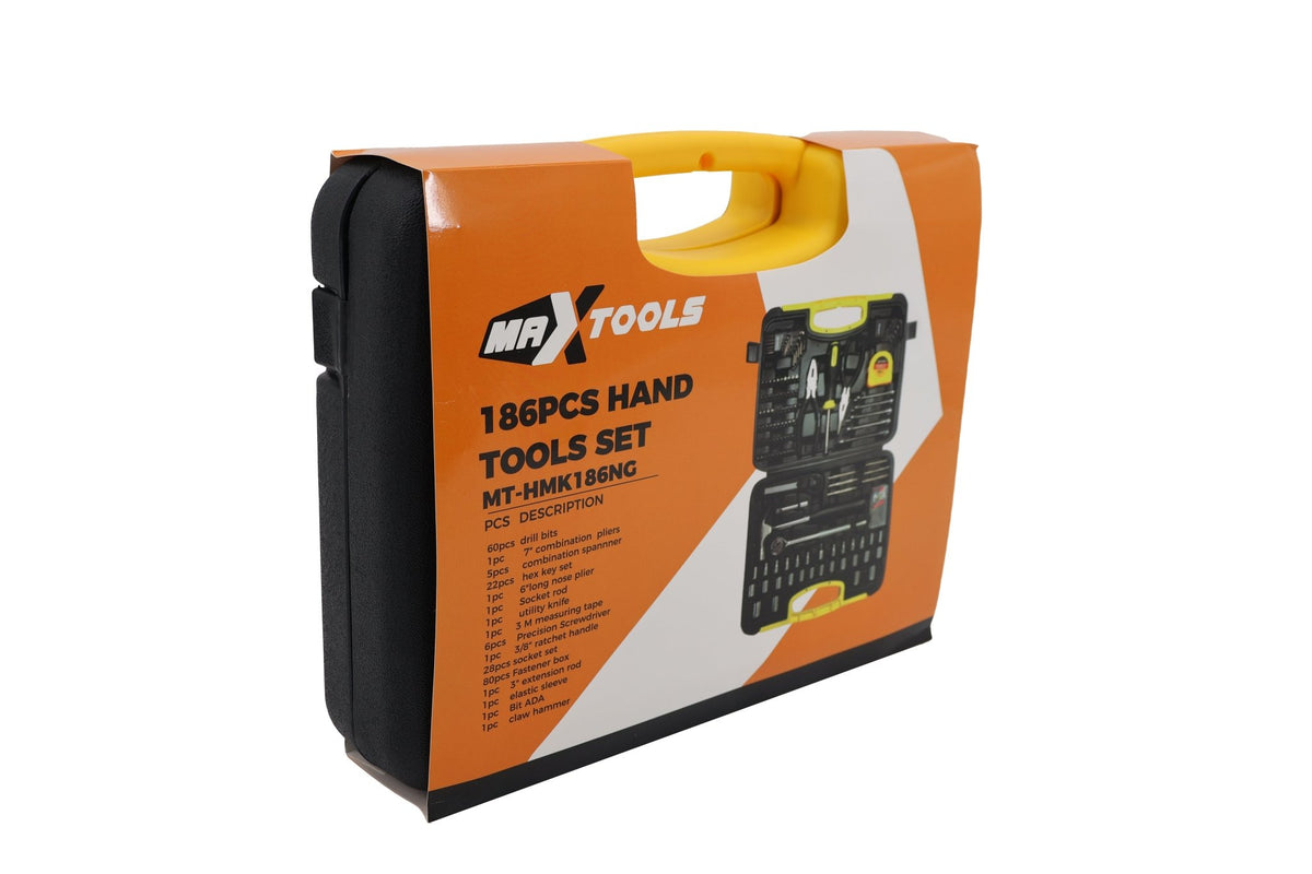 Set Herramientas Manuales 186 Pzs Mt - hmk186ng Destornillador - Herramientas - Max Tools | MT - HMK186NG