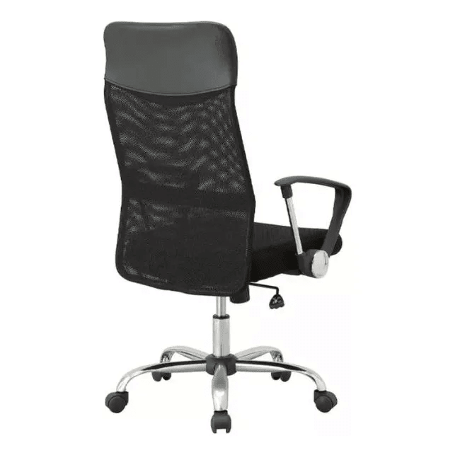 Silla De Oficina Ejecutiva Ergonómica Malla Negra Rotación 360° Altura Ajustable Base Estrella - moviliario - home sale | HS-SIOFNY02BK