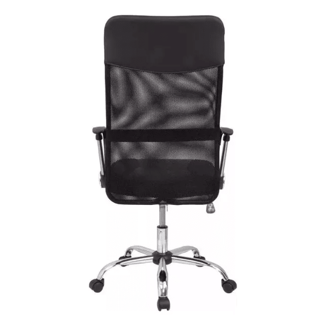 Silla De Oficina Ejecutiva Ergonómica Malla Negra Rotación 360° Altura Ajustable Base Estrella - moviliario - home sale | HS-SIOFNY02BK