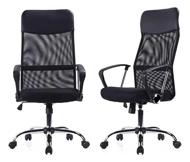 Silla De Oficina Ejecutiva Ergonómica Malla Negra Rotación 360° Altura Ajustable Base Estrella - moviliario - home sale | HS - SIOFNY02BK